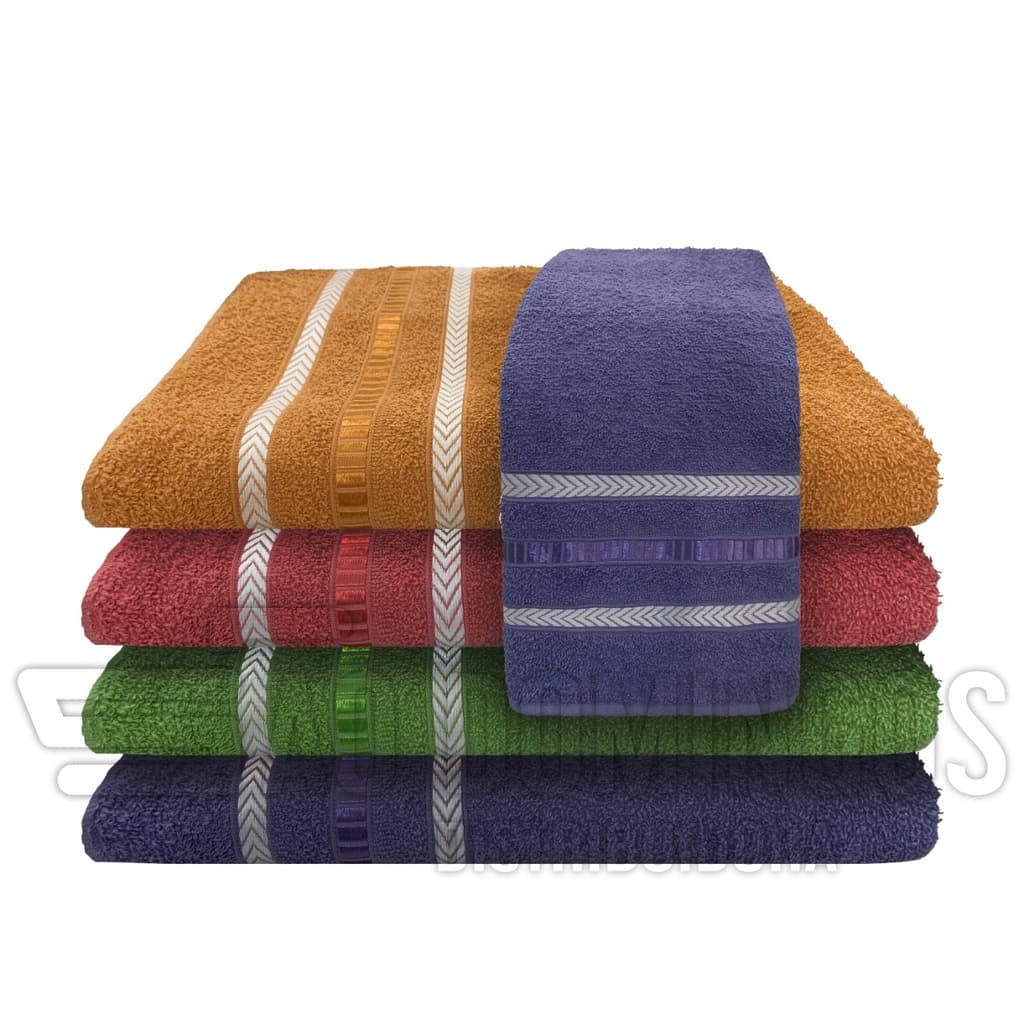Kit 03 Toalha de Banho Gigante Madri 1,50 x 0,75 (Cores sortidas)