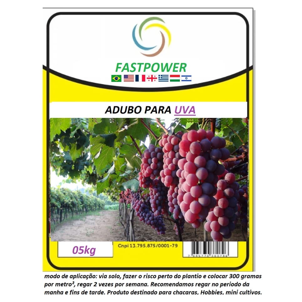 Adubo para Uva 05kg Fastpower Grupo Rofertil