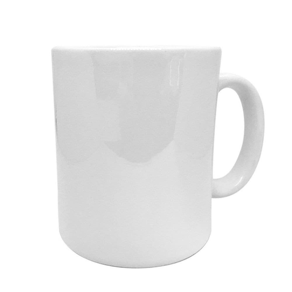 Caneca de Porcelana 300 ml Branca Simples Lettering, Não serve para Sublimação