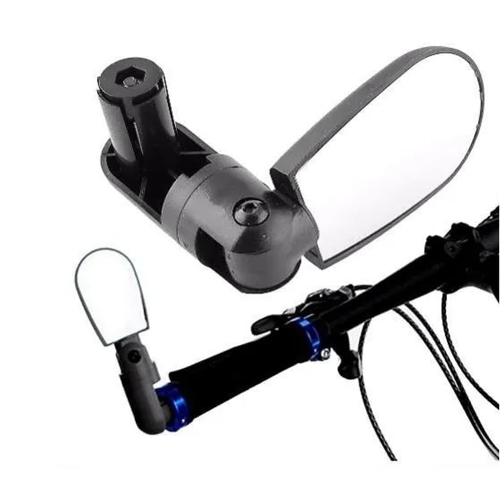 Par Retrovisor Espelho De Bicicleta Articulado Mais Segurança Bike Guidão Mtb Espelhos Retrovisores