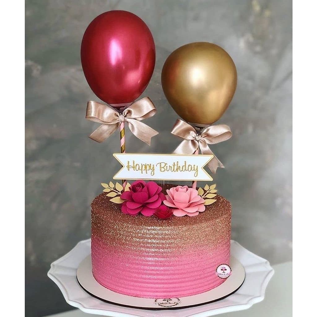 Balloon Cake - Topo de Bolo Produto TOP SUPER LUXO
