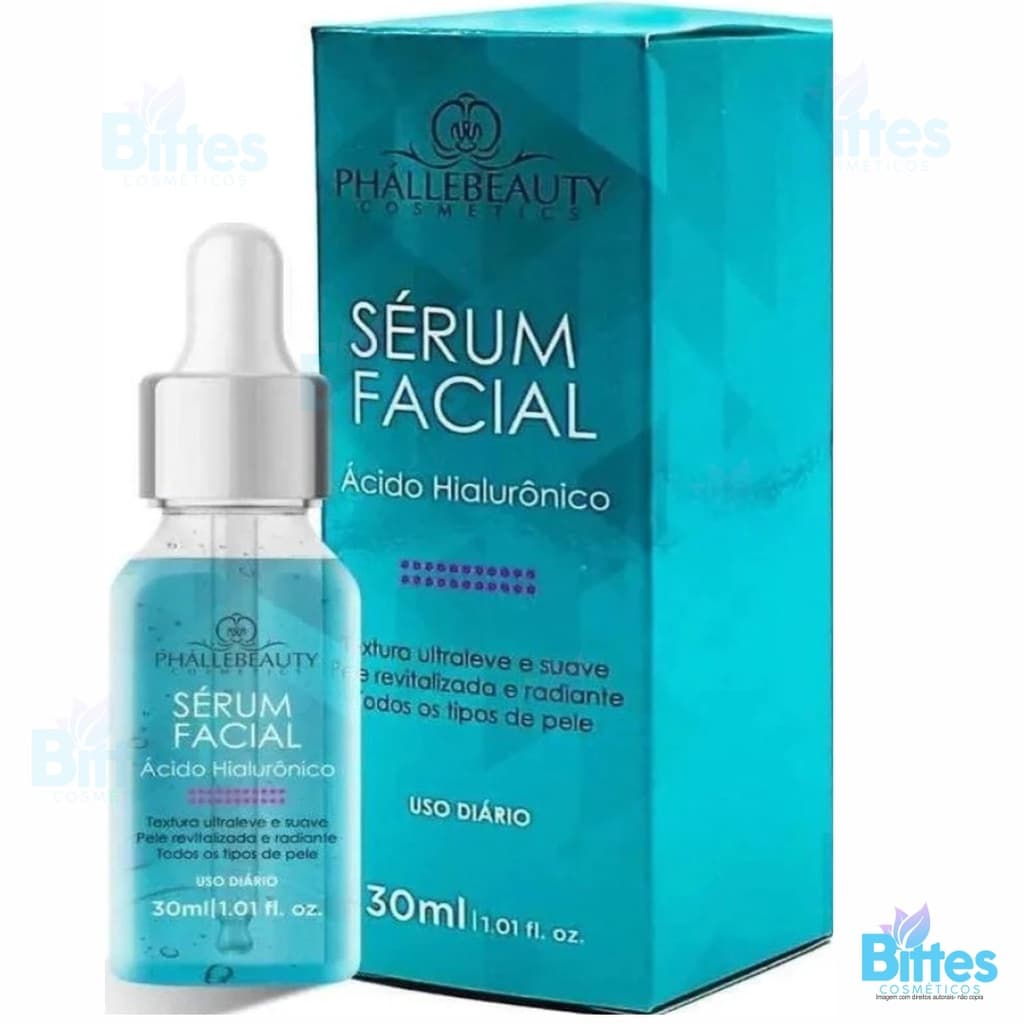 Sérum Facial Phállebeauty Cosméticos Com Ácido Hialurônico Para Todos Os Tipos De Pele