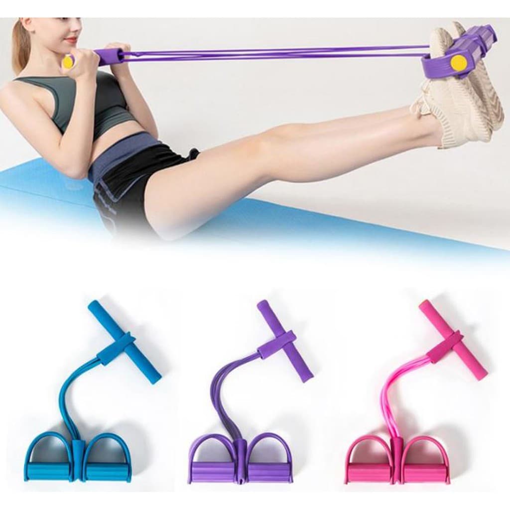 Elástico Extensor Exercícios Alongamento Malhar Em Casa Bodybuilder