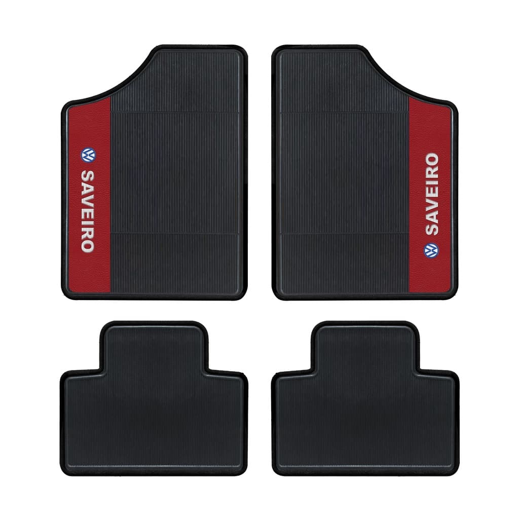 Jogo 4 Tapetes De Saveiro Quadrada G1 G2 G3 G4  Cabine Simples Dupla Estendida