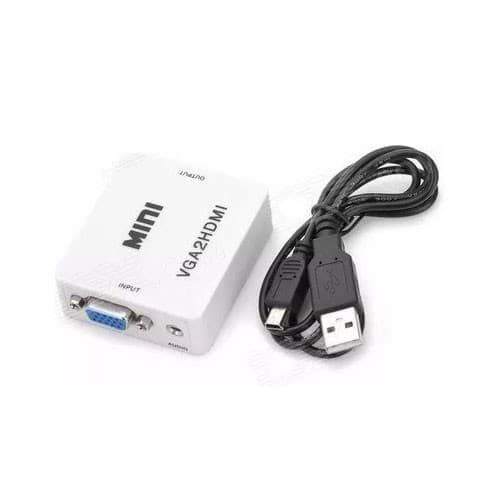 Conversor de sinal VGA para HDMI, Adaptador para Cabo VGA X Cabo HDMI