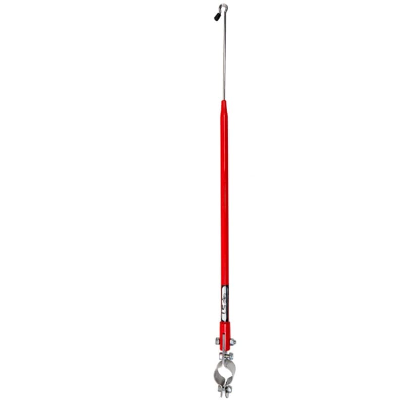 Antena de guidão corta pipa 2 estágios retrátil e reclinável tubo em aluminio vermelha aberta 62,50 cm - L100 VM