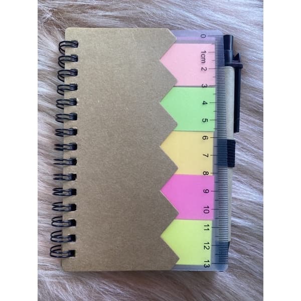 Caderno de anotações, bloco de notas mais 1 caneta