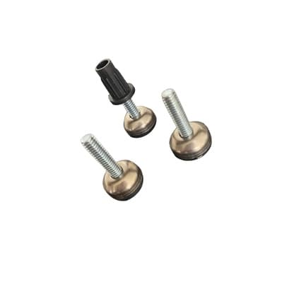 Kit 5 Unidades Sapata 1.1/4 Rosca Plastica Para Moveis Em Geral