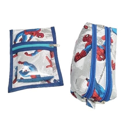 Kit Estojo Escolar e Kit Higiene Infantil Menino Menina