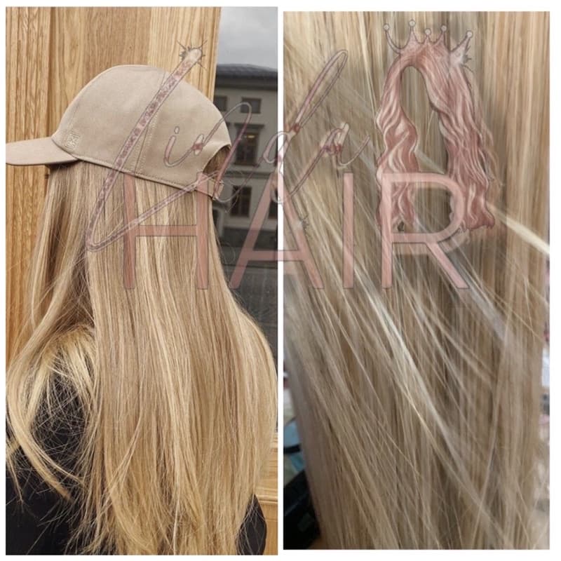 aplique bio cabelo bio humano russo misto tic tac loiro pérola 75 cm aprox 190 gr