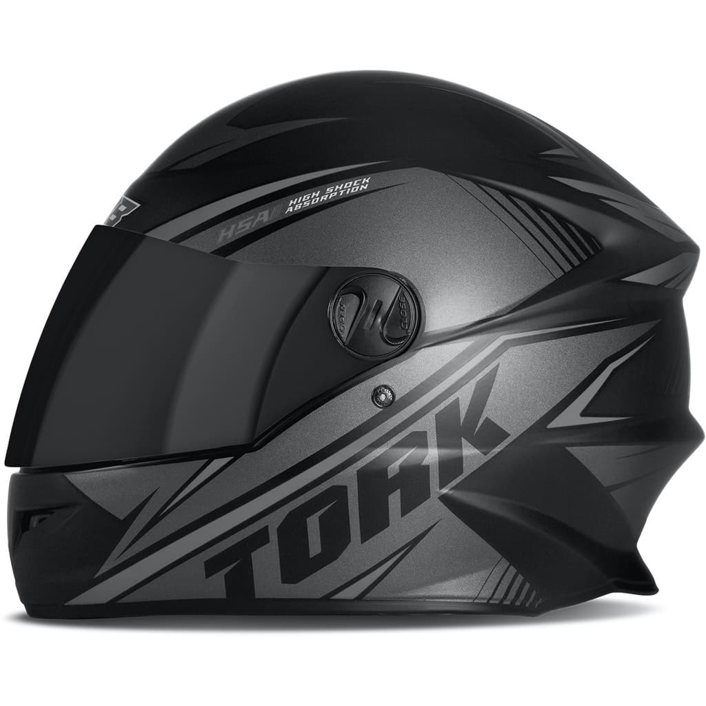 Capacete Fechado Pro Tork R8 Pro Fosco Prata 60 Viseira Fumê
