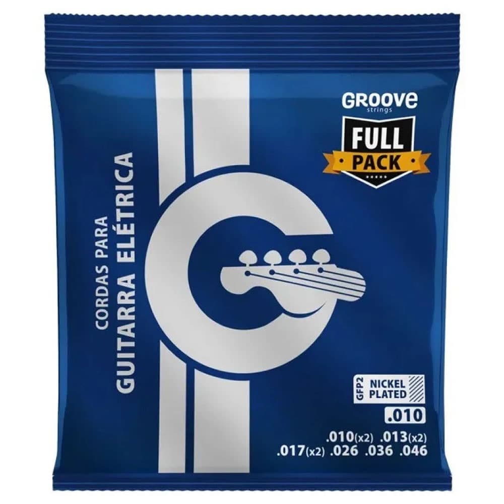 Encordoamento Solez Groove Gfp2 Guitarra 010 Full Pack