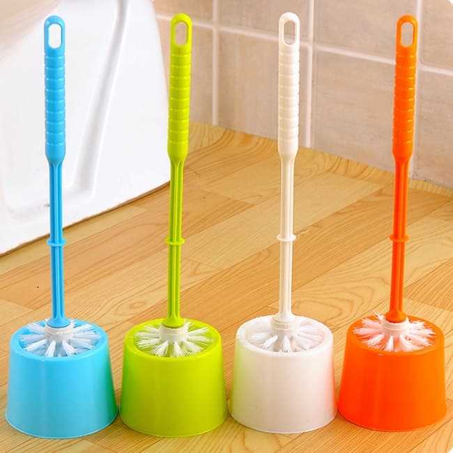 Kit 4 Escova Sanitaria Plastica Banheiro 31x9cm