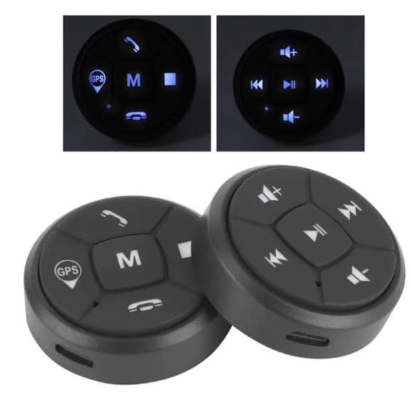 controle volante remoto do carro universal android janela botão bluetooth universal sem fio 10 funções