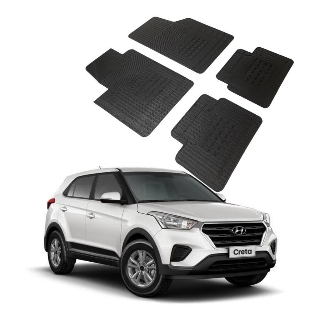 Jogo Tapete Especifico Hyundai Creta 100% Borracha Borcol
