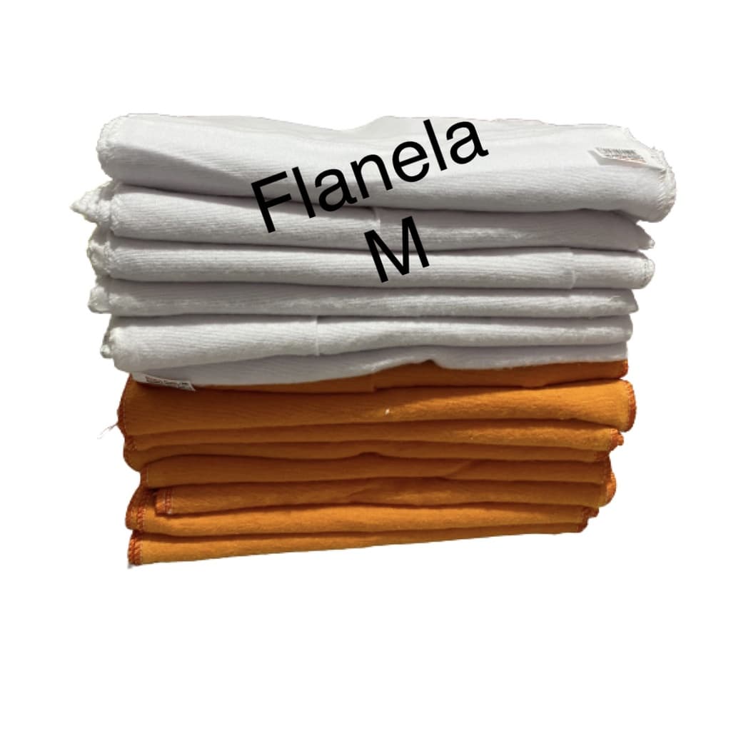 Flanela Média -  12 Unidades