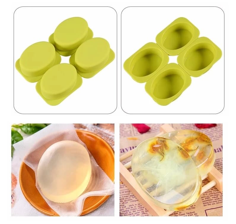 Forma Sabonete / Molde Sabonete Artesanal - Forma Silicone - Oval