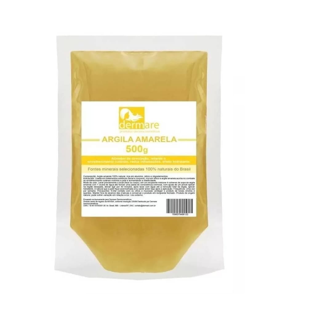 Argila Amarela 500g - Dermare