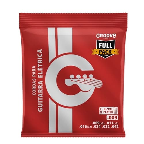 Encordoamento Groove Guitarra 009 Gfp1 Solez 3 Cordas Extras