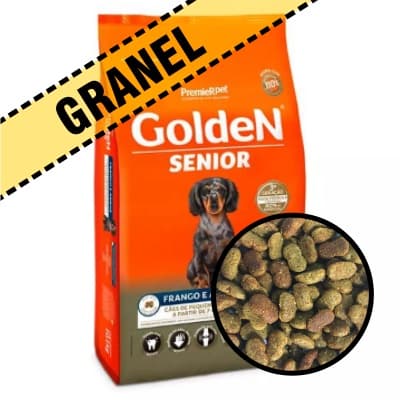 Ração Agranel Golden Formula Cães Sênior Mini Bits Frango e Arroz 1 kg