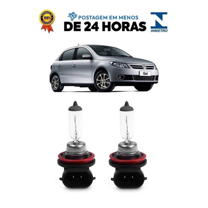 Par Lampada Farol de Milha Gol Saveiro Voyage G5 2009 2010 2011 2012 HB4