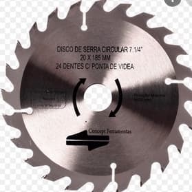 DISCO DE CORTE POLIDO 4 3/8 -24 DENTES - CONCEPT FERRAMENTAS