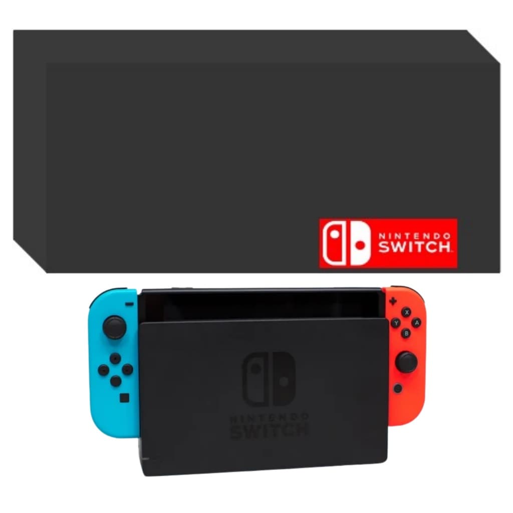 CAPA VERTICAL NINTENDO SWITCH NA DOCK - ANTI POEIRA PÊLOS IMPERMEÁVEL PRETA