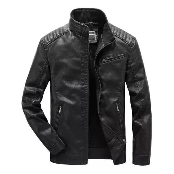 Jaqueta De Couro Masculina Moda Frio Inverno Resistente