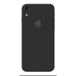 02un SKIN PELICULA ADESIVO PARA IPHONE XR PRETO FOSCO