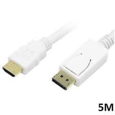 Cabo Displayport Para Hdmi 5m Blindado Cabo Dp Hdmi 5 Metros