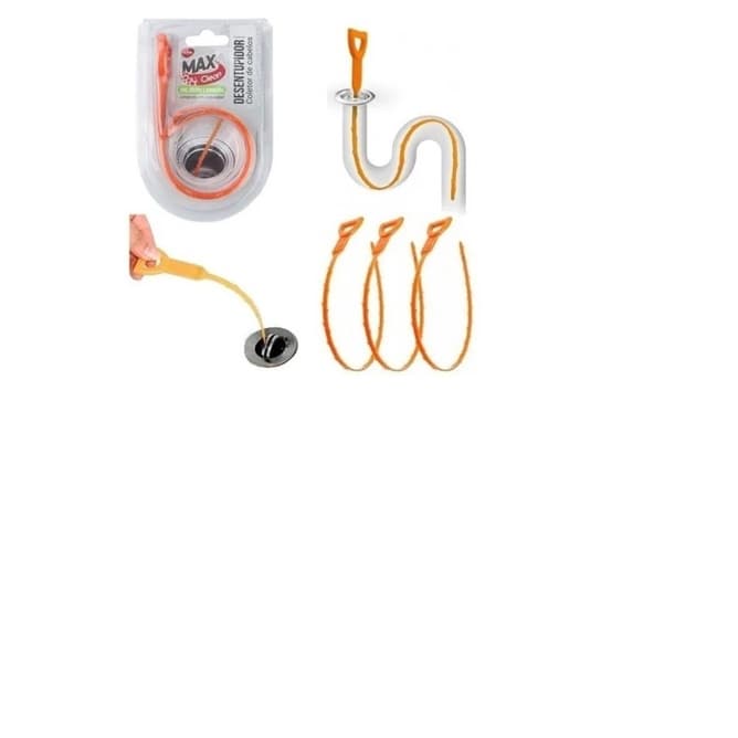 Desentupidor Coletor Cabelo Limpeza Pia Duchas Banheira Ralo