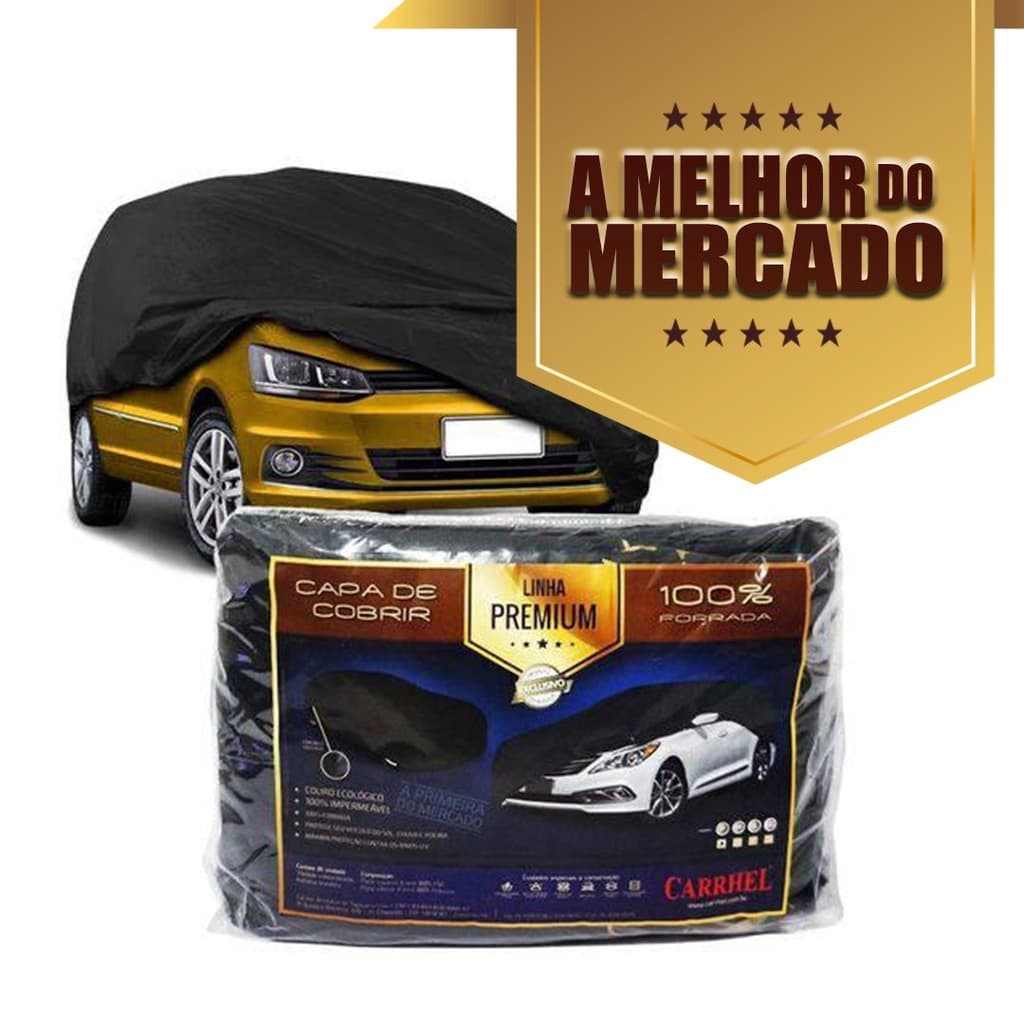 Capa P/ Cobrir Carro Couro Ecologico 100% Forrada Impermeavel P M G
