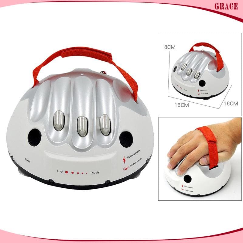 (Grace_sz) Detector De Mentira Elétrica Teste Truth Dare Game Liar Tester Machine