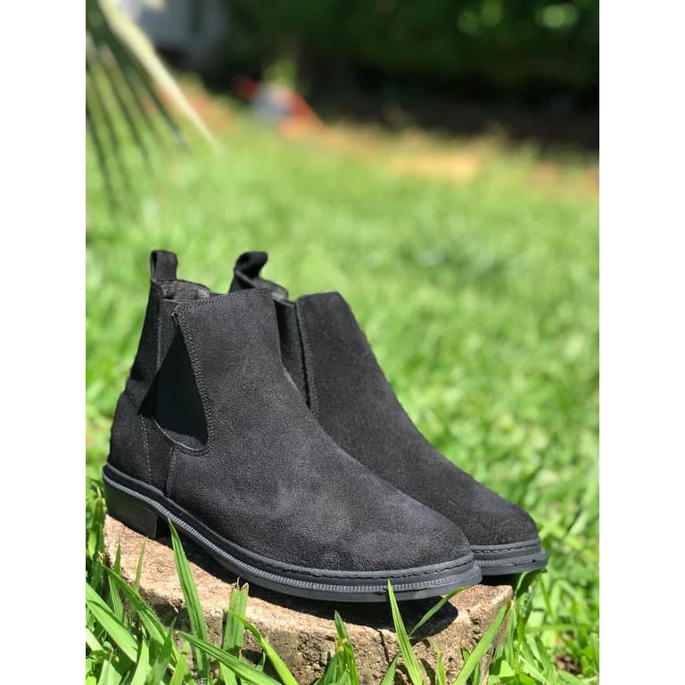 Bota Masculina Botina Country 100% Couro Butina Preta