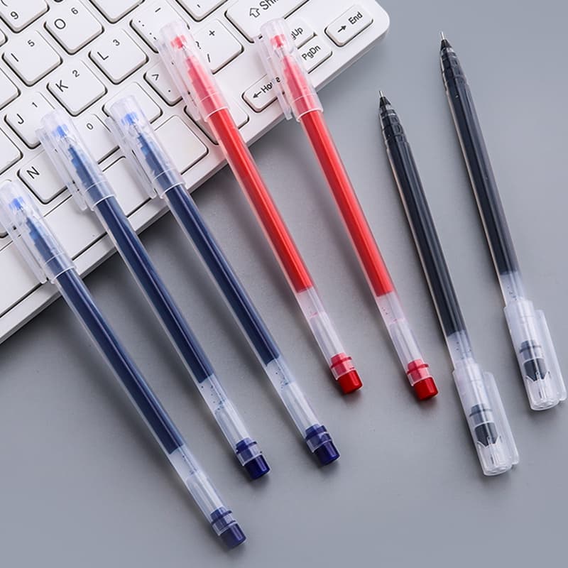 Caneta De Gel De Grande Capacidade Com 0,5mm Preta Tinta