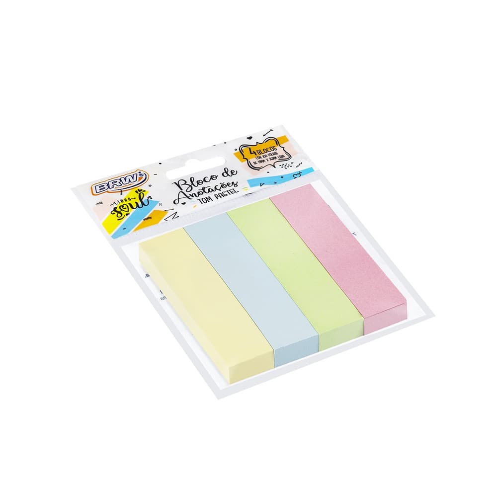 Bloco de Anotações / Marca página Smart Notes - 100 fls BRW