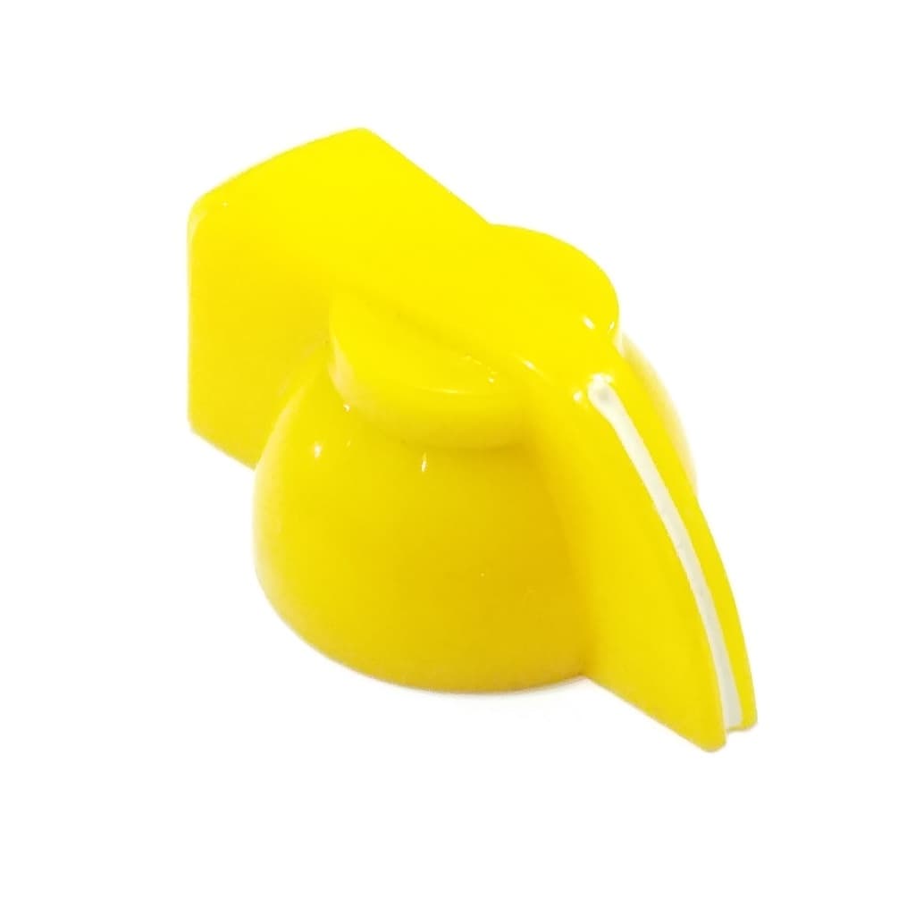 1 KNOB CHICKEN HEAD AMARELO PARAFUSO AMPLIFI/GUITARRA/PEDAL