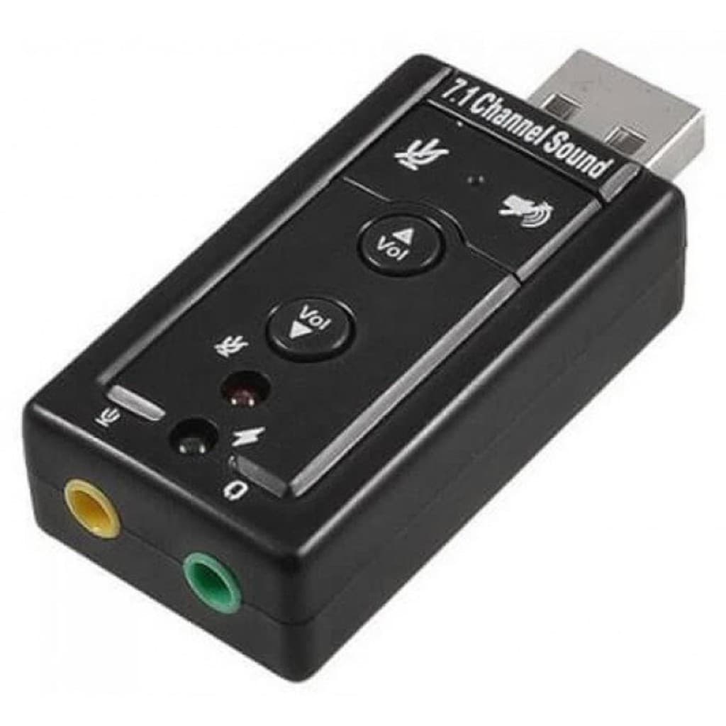 Conversor Adaptador Placa De Som 7.1 Usb Entrada P2 To Fone De Ouvido