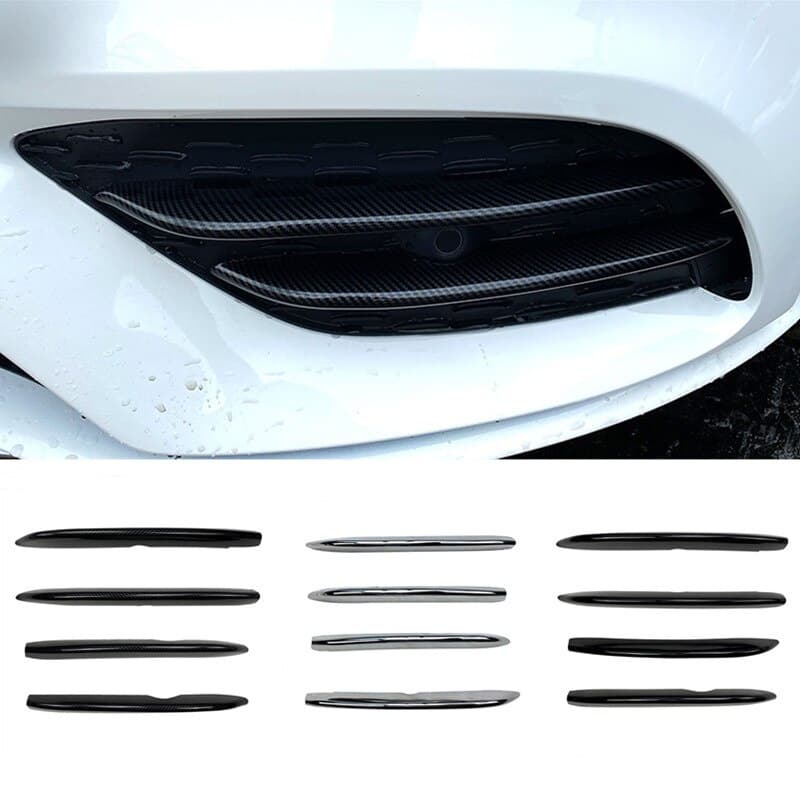 Frente Do Carro Nevoeiro Lâmpadas Capa Grade Ripas Decoração Tiras Apto Para Mercedes Benz CLA Classe W118 C118 CLA260 C