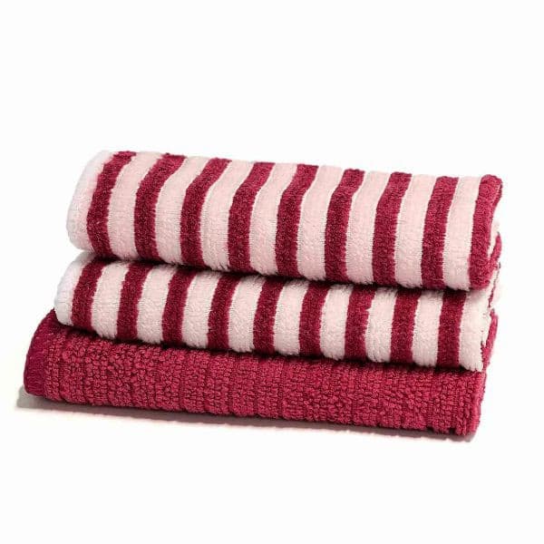 Pano Multiuso Buettner Vermelho Microfibra 3 Peças Cooking