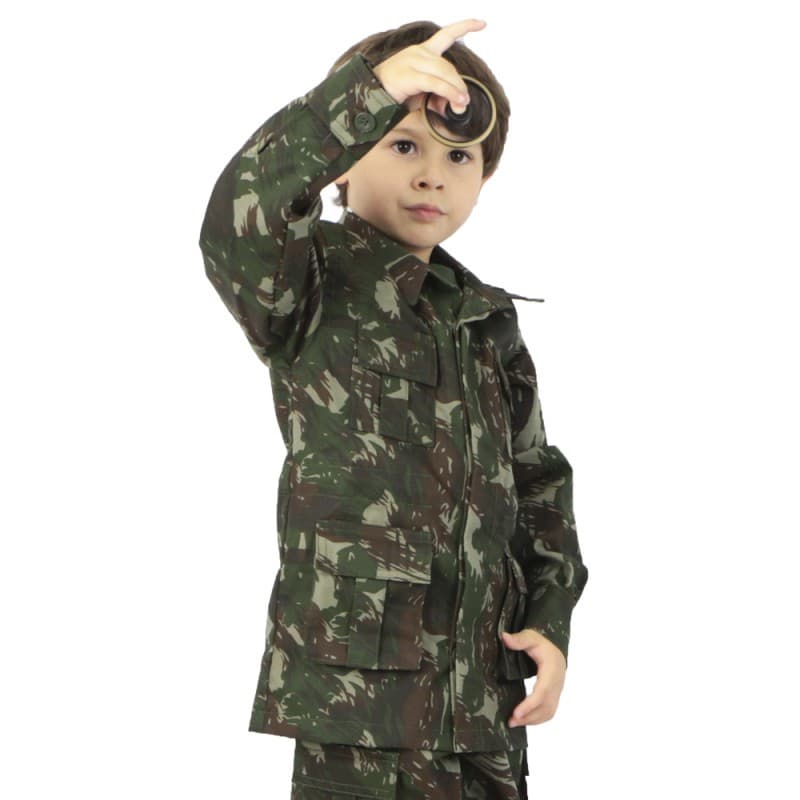 Gandola Infantil Militar Tática Camuflada Atack - Exército EB