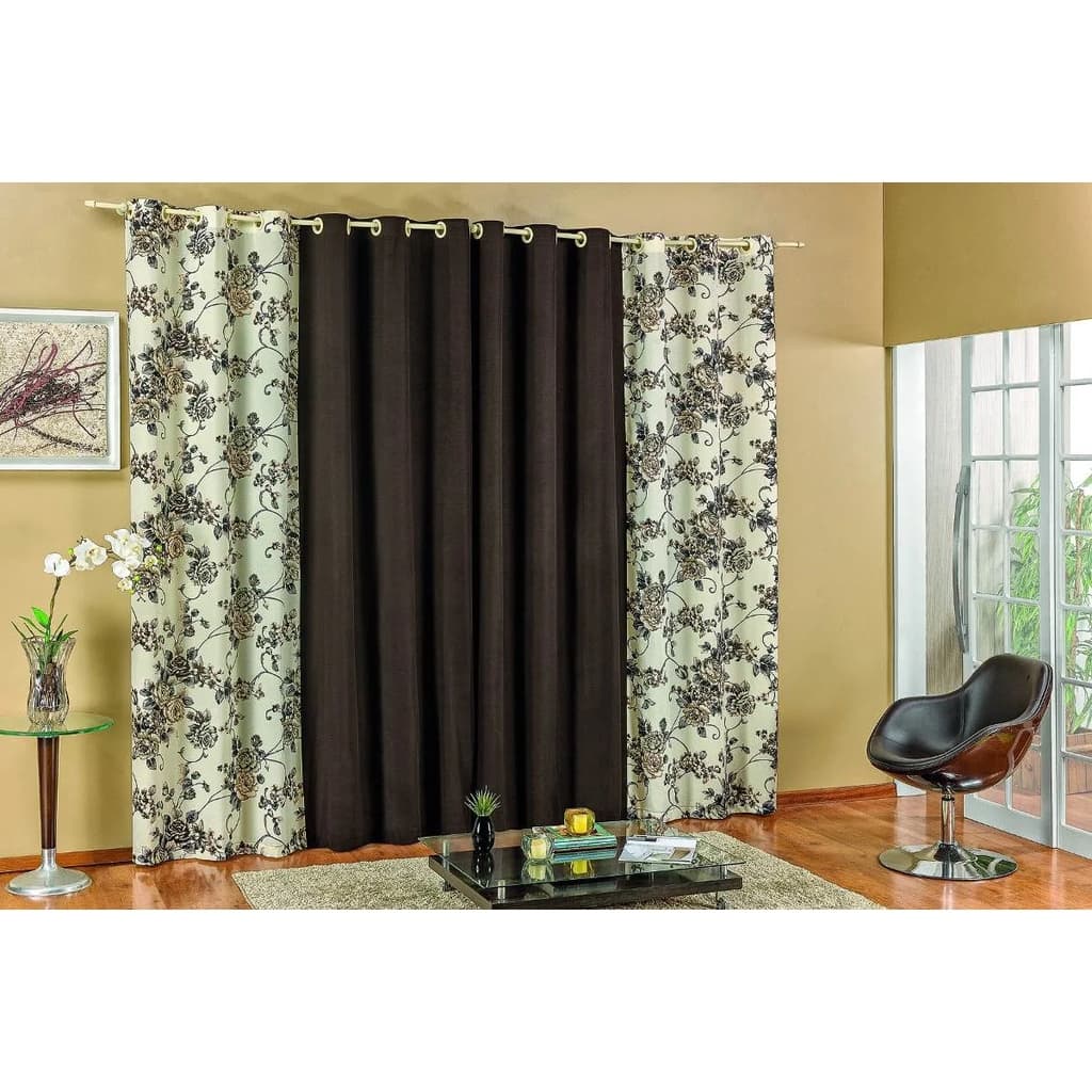 Cortina 2 X 1,70 Sala Quarto E Escritório Porta Janela Com Ilhós Promoção Decoração