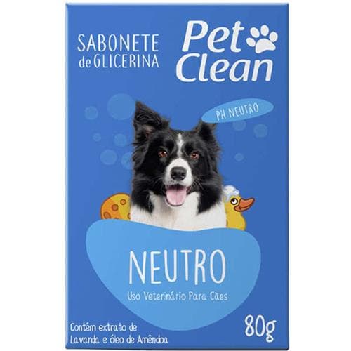 Sabonete Neutro Pet Clean para Cães e Gatos - Pele Saudável e Pelagem Brilhante em Cada Banho!