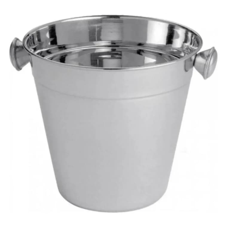 Mini Balde Para Gelo E Bebidas Em Aço Inox - 900ml / 12cm
