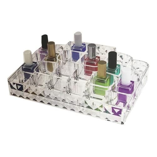 Porta Maquiagem  Esmalte Organizador Acrílico Kit Banheiro