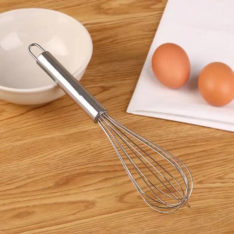 Fue Batedor De Ovos Clara E Massa Manual Inox 29 Cm Fuet Resistente