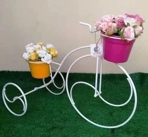 Suporte Para Vaso Bicicleta Decorativa Varanda Jardim Grande
