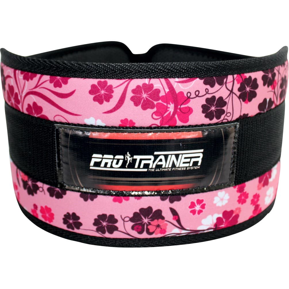 Cinturão Rosa Floral Agachamento Academia