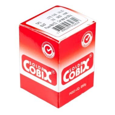 Solda Estanho 0.8mm C/ Fluxo 63x37 Carretel 250g - Cobix