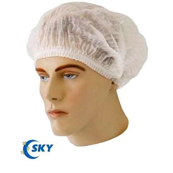 Touca Sanfonada Sky Tnt Proteção do Cabelo P/ Laboratório Cozinha Industria Clínica